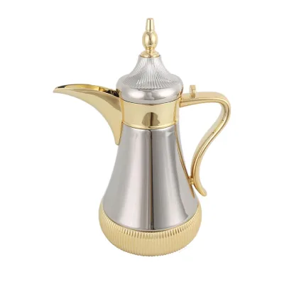 Stainless Steel Insulated Coffee Bottle Luxury Coffee Pot Arabesque Vacuum Flask Coffee Hot Tea Arabica Cup