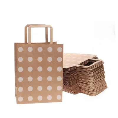 Elegant Kraft Paper Gift Bags: Ideal for Special Occasions with Customizable Logos