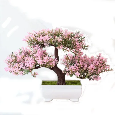 Indoor Home Office Desktop Lifelike Decor Anti UV Faux Colorful Tree Artificial Boxwood Topiary Tree