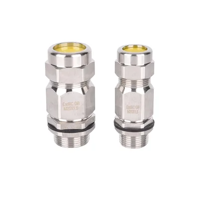 JIAF NPT1/2 NPT3/4 NPT1 NPT2 Explosion-proof Stainless Steel 304 ATEX IP66 Waterproof Cable Gland American System Thread