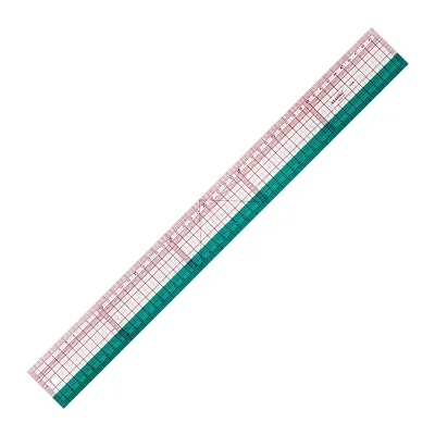 Kearing Colorful Transparent Flexible Plastic Pattern Making Ruler for Sewing 50cm Metric Lightweight Durable#8020B
