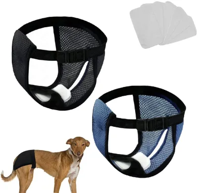 Reusable Leakproof Polyester Dog Menstrual Safety Pants Physiological Pants Washable Female Dog Diapers
