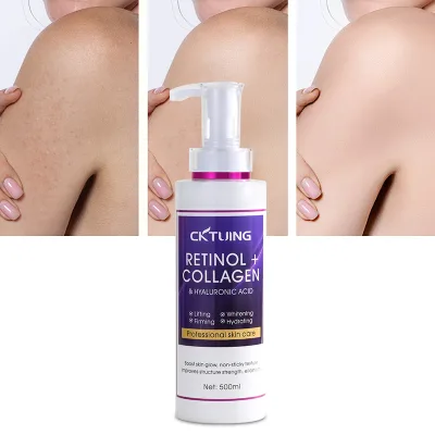 Firming Tightening Skin Care Strong Whitening Collagen Retinol Vitamin C Vegan 300ml Body Lotion