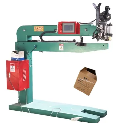 Semi-Automatic Intelligent Corrugated Box Stitcher GDJ-1400 - Touch Panel, Auto Spacing, No Skilled Worker Required