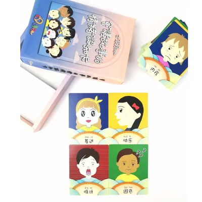 Custom Printing Feeling Emotional Cognition Intelligence Flashcard Game Educational Learning Flash Cards