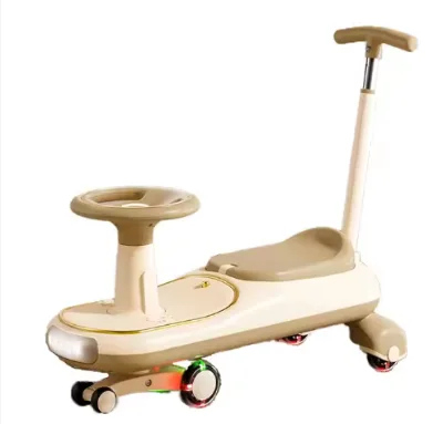 Large Siting Area 130kg Heavy Load Capacity Non-Slip Pedal Swing Car Toy Recycle PP Material Battery Powered Ride on Toy