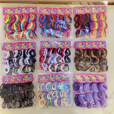 AIOTNG Wholesale 72Pcs Seamless Towel Hair Ties, Macaron Color Elastic Ponytail Bands for Girls Daily Hair Accessories