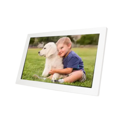 15.6 Inch Digital Photo Frame with Android App Cloud Advertising Video Playback Touch Screen Clock-for Girls