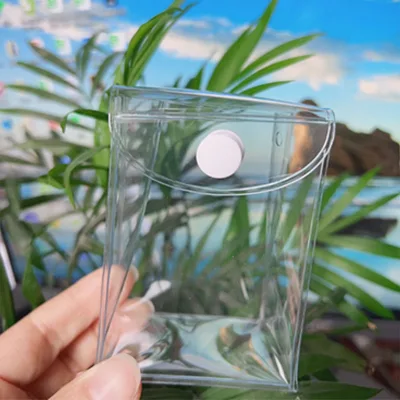 Wholesale Custom Logo Printed Reusable Eco-Friendly Fashion PVC Clear Plastic Waterproof Gift Bag for Promotional Gifts