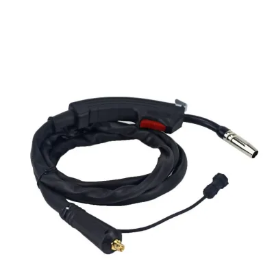 BND200A Air Cooled MIG Welding Torch Tweco Connector CO2 Gas Shielded Swan Neck Copper Plated Welding Gun 3m/5m Cable OEM