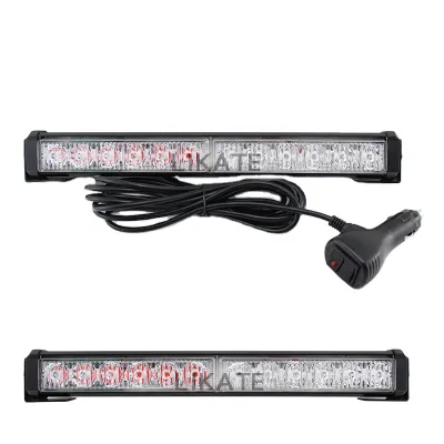 Kt Cob 24" Flashing Modes Magnet Base Car Traffic Emergency Light Bar Hazard Warning Flash Lamp White Led Strobe Light