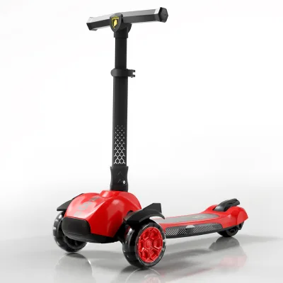 High Quality 3 Wheels Steel Frame Foldable Outdoor Plastic Children Scooter