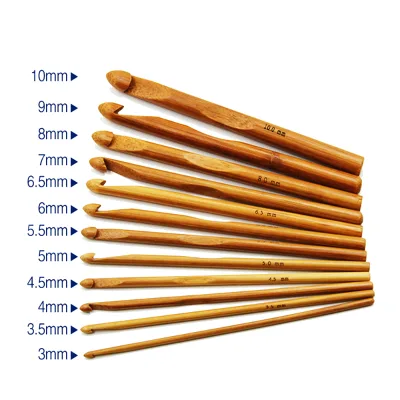 Sweater Knitting Circular Bamboo Handle Crochet Hooks Smooth Weave Craft Needle Handcrafted Knitting Needles Kit