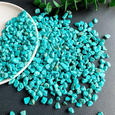 Rough Stone Turquoise Blue Howlite Raw Rough Tumbled for Natural Unpolished Rough Tumbled Stones Gemstone Crystal Natural