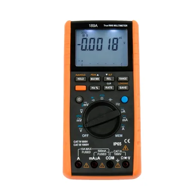 189A True RMS Digital Multimeter Automatic / Manual Range AC DC 1000V 10A With RTD Thermocouple DBm Meter