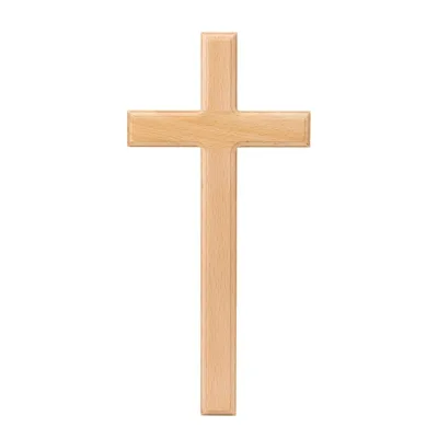 Natural Handmade 12 Inch Large Wall Cross Wooden Cross for Decoration