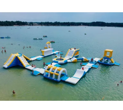 Outdoor Giant Inflatable Aqua Park Water Obstacle Course Inflatable Floating Water Park Games for Lake