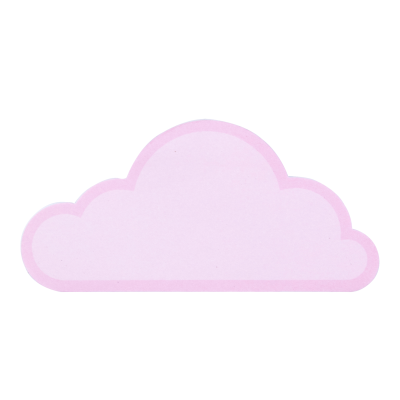 Customized Sticky Notes Memo Pad Set Cute Multi Color Custom Cloud Shape Sticky Note