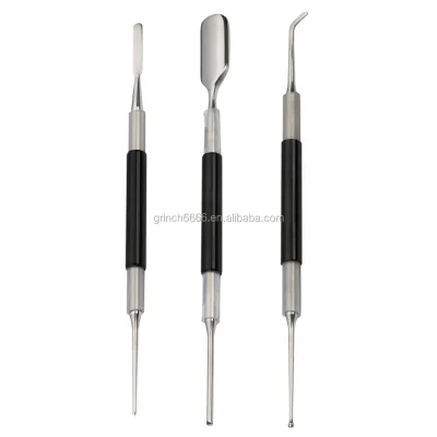 OEM 3 Pcs Bright Stainless Steel Professional Decorating Coffee latte Art Pen Barista Tool for Cappuccino Latte Espresso Decorating