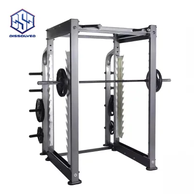 Professional Linear Bearing Commercial Smith Machine, Multi Function Weight Training Body Building Gym Strength Equipment