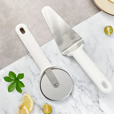 pp Handle 360 Degree Rolling Pizza Wheel Cutter Pizza Cutting Home Tools Kitchen Special Multi-function Commercial Baking Tools