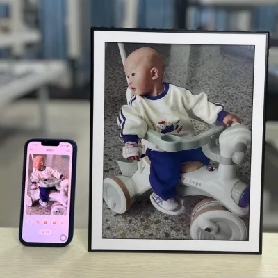NEW Design Smart Picture Frame Battery Life: 36 months (with 1 refresh/day) 13.3inch lager e ink 2.4GHZ WiFi Digital Photo Frame