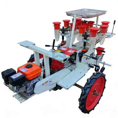 Manual Operated Vegetable Transplanter Self Propelled with Adjustable Spacing