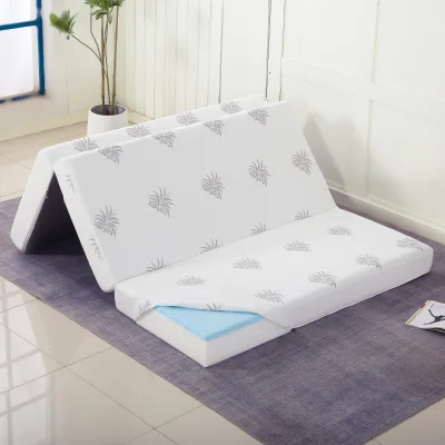 Foldable Travel Mattress Custom Modern Style Floor Bed Washable Removable Cover Memory Sponge Folding Travel Bed for Bedroom