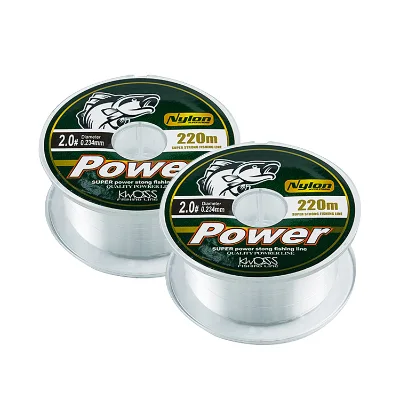 Factory OEM 3-19kg 220m Nylon Fishing Lines Clear Customized Fishing Line