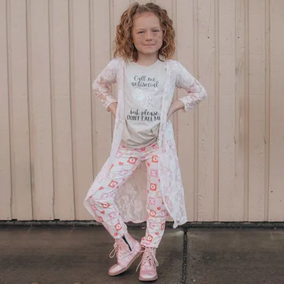 Wholesale Children Stripe Print Pattern Girls' Leggings Long Tight Pants Tights Sexy Girls' Leggings