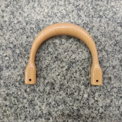 DIY Handmade Bag Handle Solid Beech Wood Handbag Grip Small/Large Size Wooden Craft Bag Accessory for Handmade Bags
