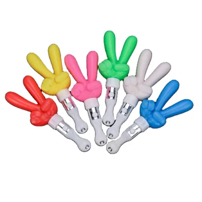 Hot Selling New Luminous Scissor Hand Fluorescent Rod LED Victory Glow Sticks Bright Flashing Light Sticks for Party Concert