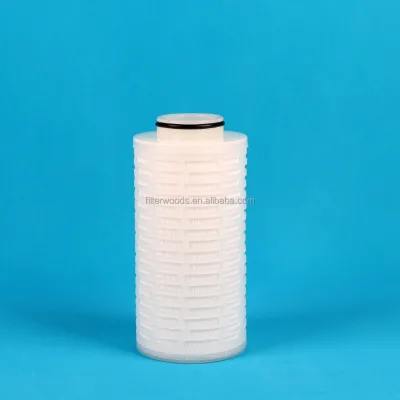 New 10 Inch PP Pleated Industrial Water Filter Cartridges 1 Micron 7 Code Polypropylene for Food and Beverage Industry