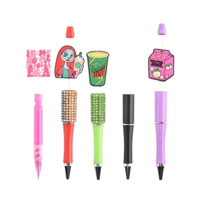 Soft PVC Custom Color Focal Christmas Beads for DIY Wholesale Christmas Tree Pen Making