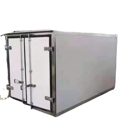 Customized Refrigerated Fiberglass Truck Box Body FRP Refrigerated Truck Van Body for Frozen Meat