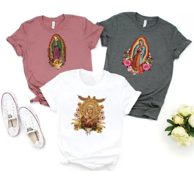 DIY Rhinestone Patch Beautiful Christian Mary Crystal Rhinestone Patches on Clothes Iron on Applique