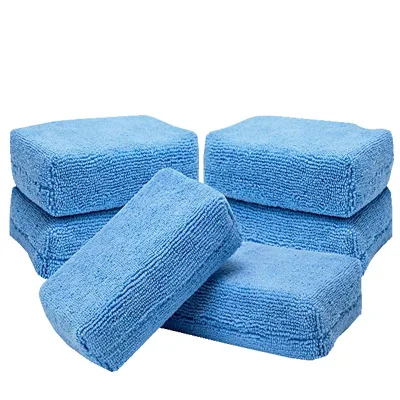 Premium High Quality Microfiber Car Waxing Sponge Long Lasting Car Detailing Tools