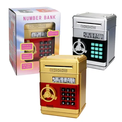 Wholesale Multifunctional Baby Shower Favors Car & Cash Safe Plastic Piggy Bank Custom Money Saving Box & Toys