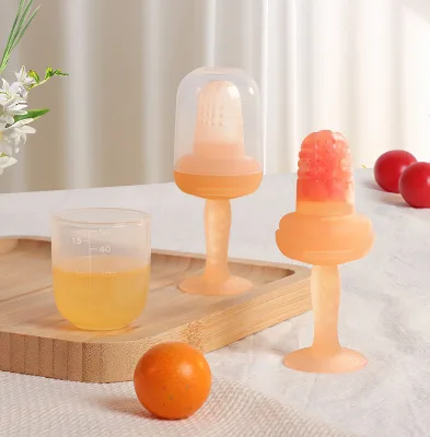 Silicone Baby Fruit Feeder Pacifier, Detachable Fresh Food Feeder Teether Toy for Infants, Safe Soothing Toy OEM ODM