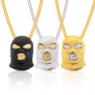 Hiphop Jewelry Punk Necklace Pendant Diamond Necklace Hiphop Jewelry Hiphop Necklaces for Men