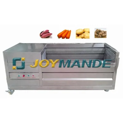 High Quality Brush Potato Cleaning Drum Machine Laveuses De Pomme De Terre Commercial Electric Potato Peeling Machine