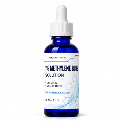 OEM ODM High Quality USP Grade 1% Methylen Blue Drops for Adult Hair Growth Healthcare Products Halal/Kosher Certified