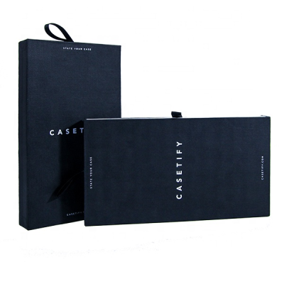 Phone Case Packaging Drawer Box Mobile Phone Cover Printing Packaging Black Box Paper Box
