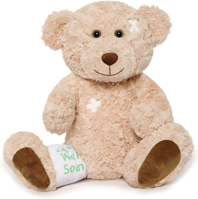 Teddy Bear Stuffed Animal Big Speedy Recovery Teddy Bear Gifts for Kid Adult After Surgery Soft Bandage Plush Bear