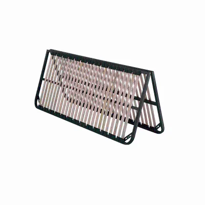 Twin Foldable Bed Frame Metal Folding Bed Frame Wooden Slats Metal Bed Frame