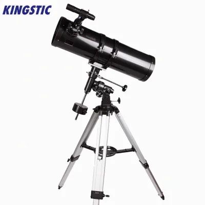 Equatorial Newtonian Reflector Telescope with Tripod and Finderscope for Astronomy Stargazing School Education