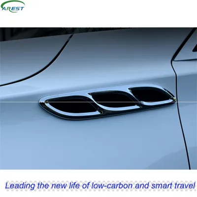 Car modified air vent decoration body fender side air vent hood decoration electroplating simulation side air vent sticker