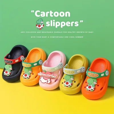 New Design Cute Cartoon Summer Pvc for Boys Girls Kids Fruit Sandal Children Slippers
