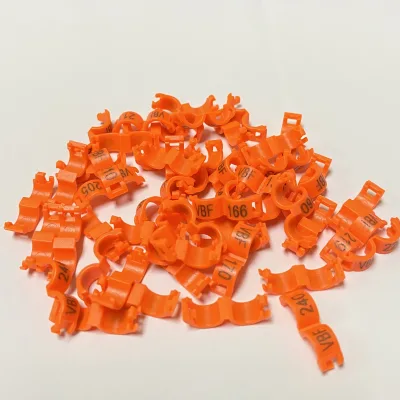 New Style Tracking Leg Ring for Canari Bird Manufacturers Multicolor Bird Leg Ring Band Plastic Clip Ring/48d