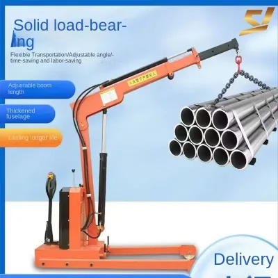 Foldable Electric Hoist | 2-Ton Load & Telescopic Design | Ideal for Factories/Docks